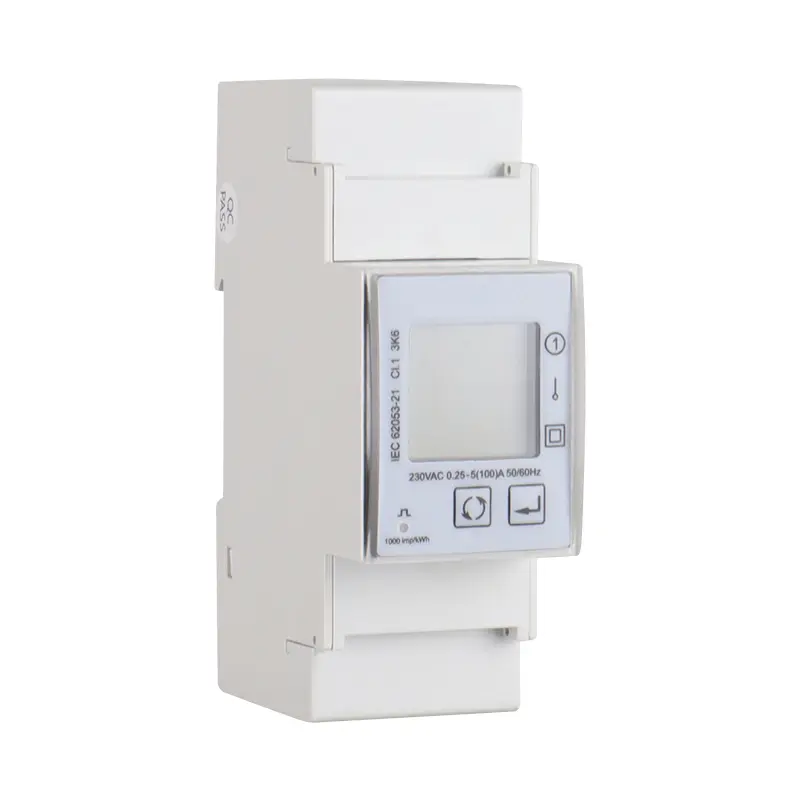 2p fase tunggal DIN Rail Energy Meter pintar untuk energi terbarukan