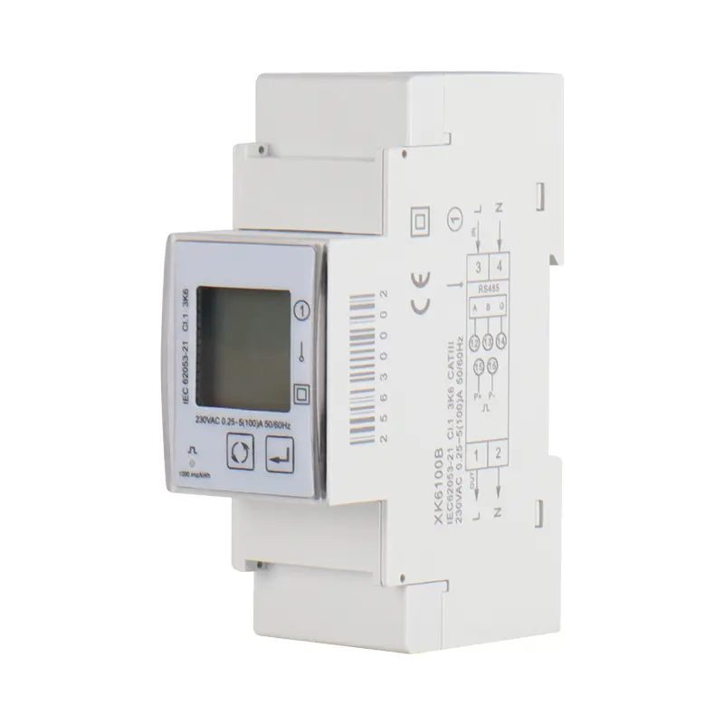 2P Multi-Fase Single-Fase Din Rail Energy Smart Meter